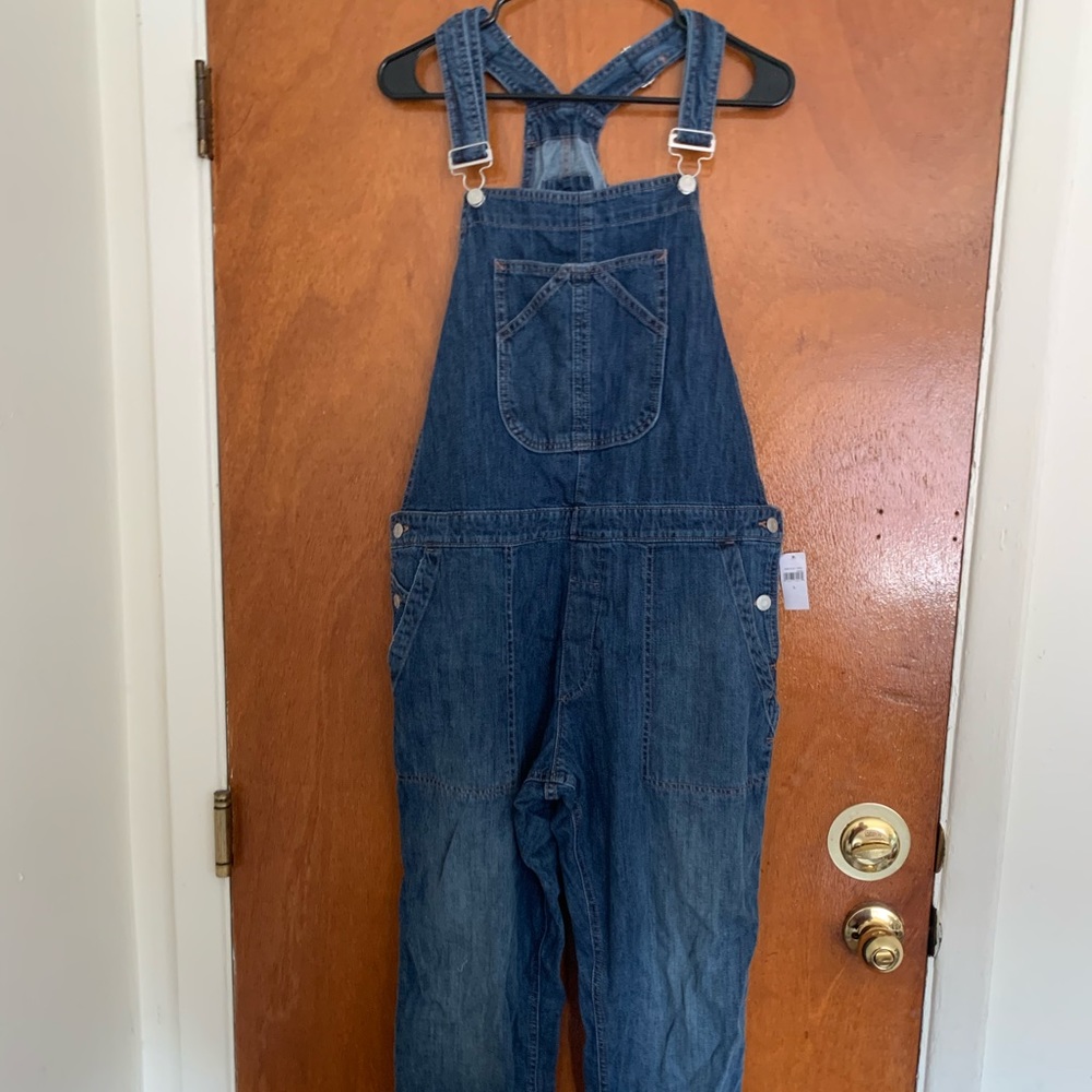 Gap sz L denim overalls